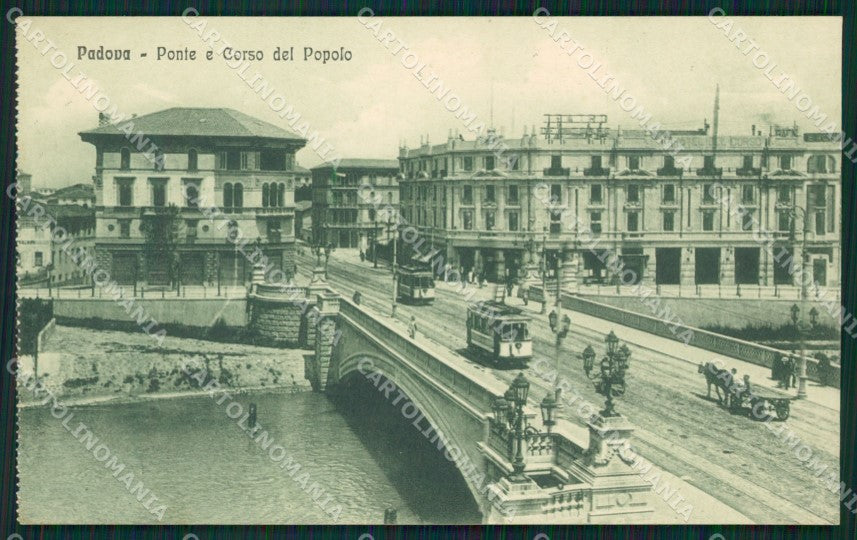 Padova città Corso del Popolo Tram cartolina MT1115 – fronte