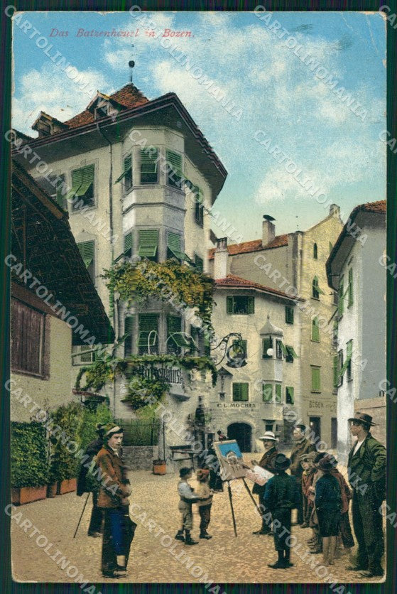 Bolzano città Pittori cartolina MT1124 – fronte