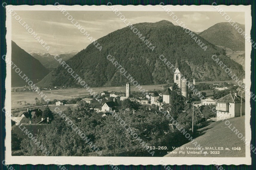 Bolzano Malles Val Venosta Foto cartolina MT1145 – fronte