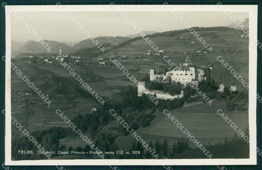 Bolzano Fiè allo Sciliar Castel di Prèsule Foto cartolina MT1153 – fronte