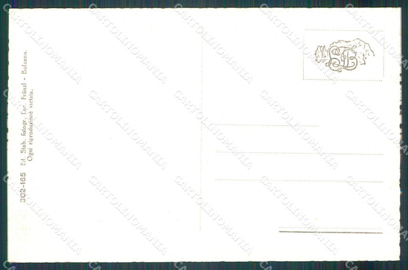 Bolzano Braies Lago di cartolina MT1163 – retro