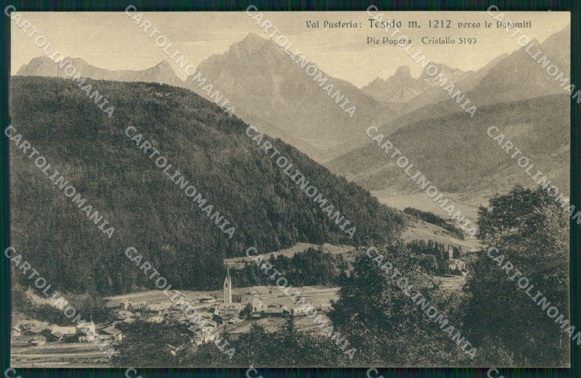 Bolzano Tesido Val Pusteria cartolina MT1164 – fronte