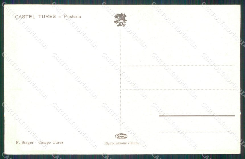 Bolzano Campo Tures Castel di cartolina MT1165 – retro