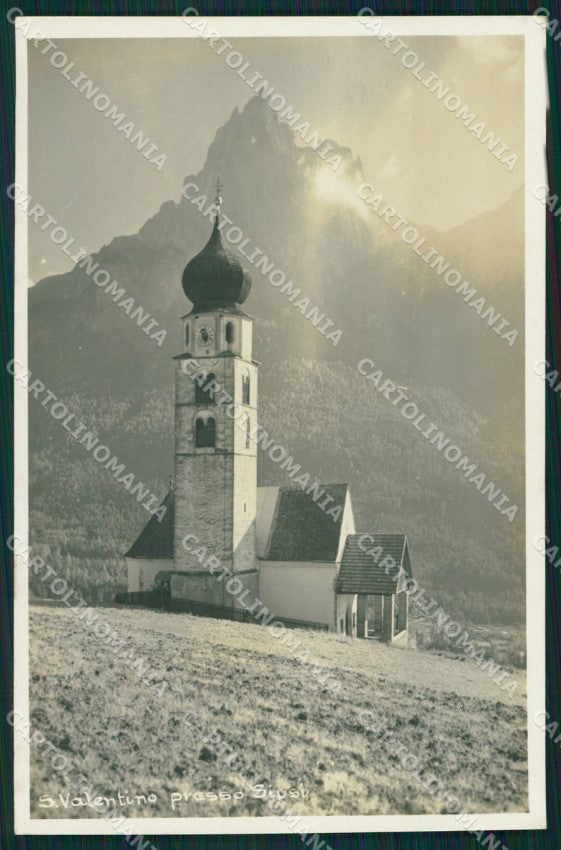 Bolzano Castelrotto San Valentino Foto cartolina MT1171 – fronte
