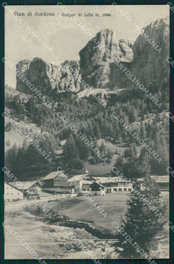 Bolzano Plan di Gardena Gruppo Sella cartolina MT1177 – fronte