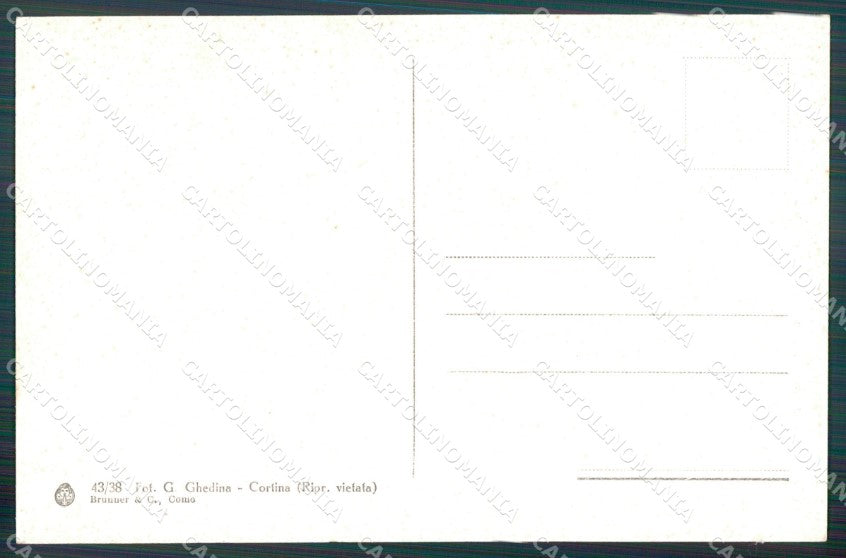 Bolzano Plan di Gardena Gruppo Sella cartolina MT1177 – retro