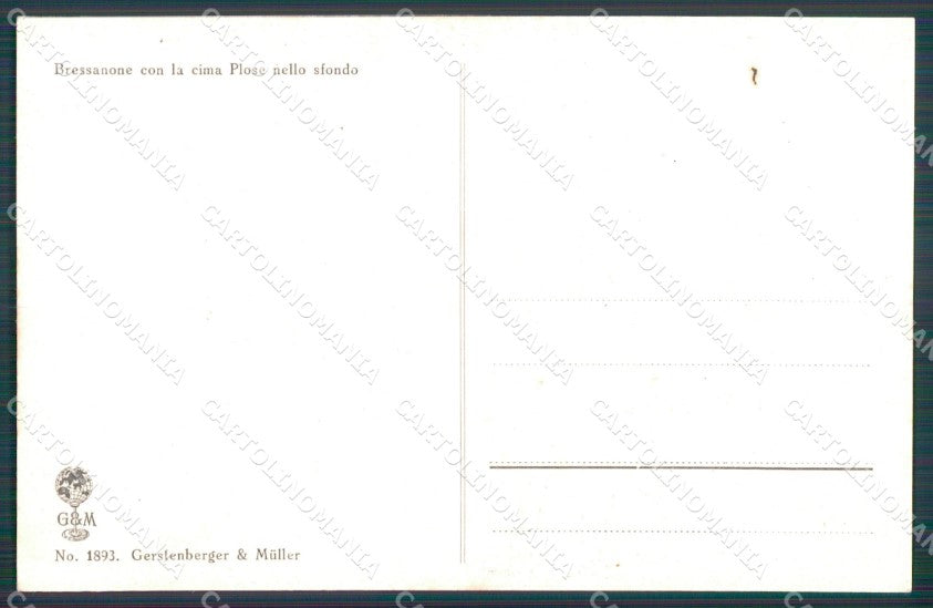 Bolzano Bressanone cartolina MT1201 – retro