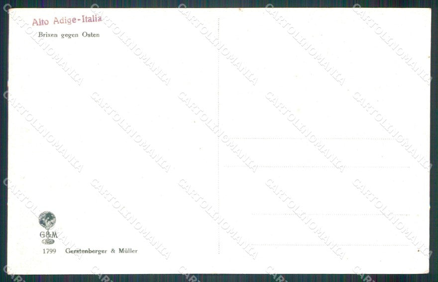 Bolzano Bressanone SCOLLATA cartolina MT1206 – retro