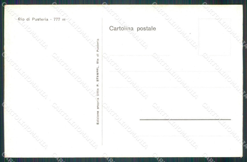 Bolzano Rio Pusteria cartolina MT1214 – retro
