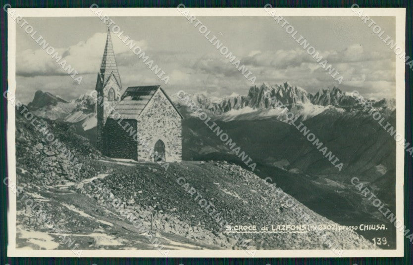 Bolzano Chiusa Santa Croce di Lazfons Foto cartolina MT1217 – fronte