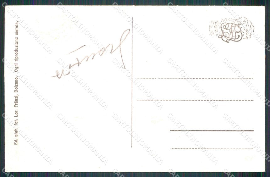 Bolzano Ortisei SCOLLATA cartolina MT1220 – retro