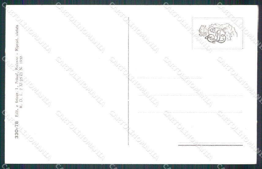 Bolzano Naz alla Rienza cartolina MT1233 – retro