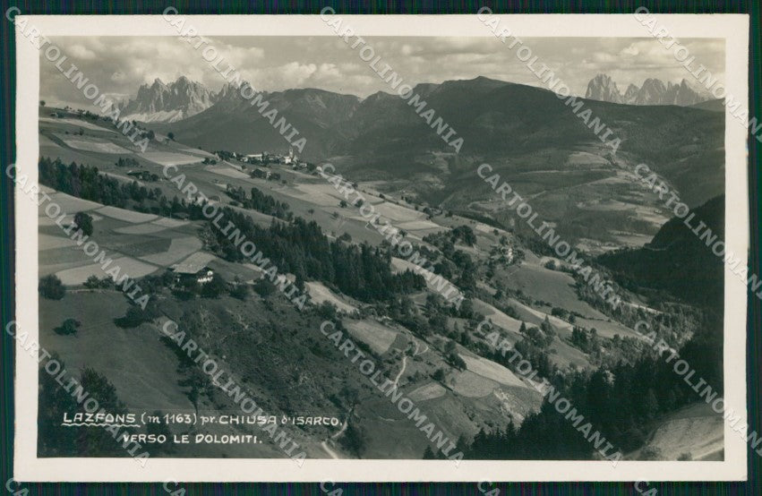 Bolzano Chiusa Lazfons Foto cartolina MT1234 – fronte