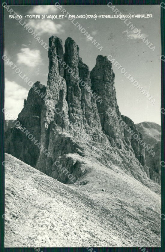 Bolzano Torri di Vajolet Delago Stabeler Winkler Foto cartolina MT1249 – fronte