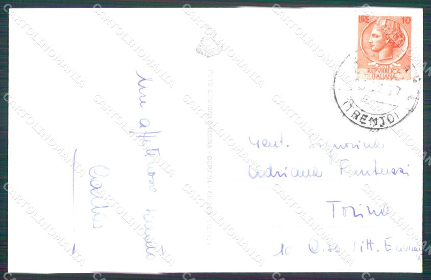 Bolzano Torri di Vajolet Delago Stabeler Winkler Foto cartolina MT1249 – retro