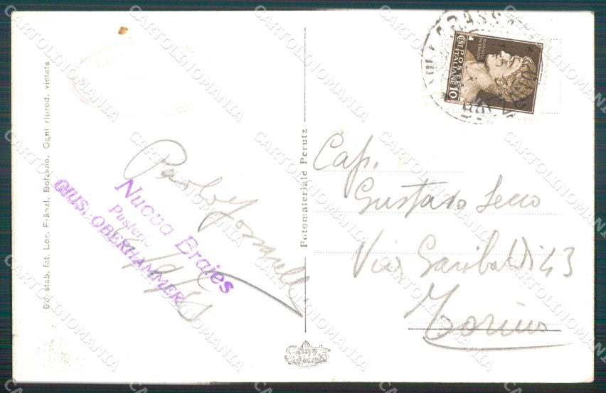 Bolzano Braies Lago di Foto cartolina MT1260 – retro