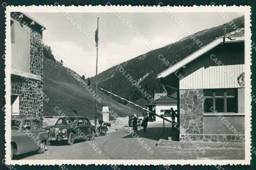 Bolzano Passo Brennero Dogana Auto Foto cartolina MT1263 – fronte