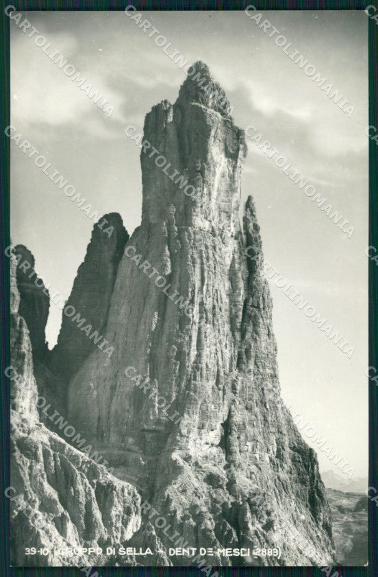 Trento Gruppo Sella Dent de Mesdi Foto cartolina MT1270 – fronte