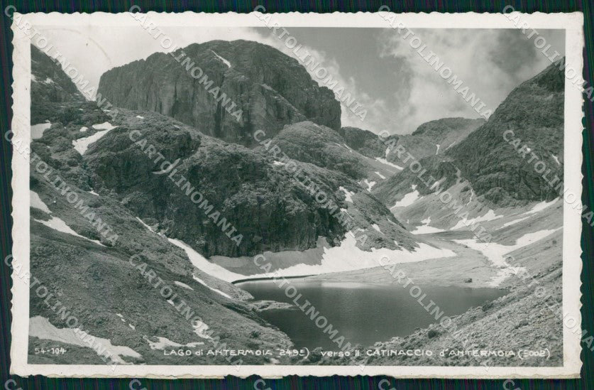 Trento Mazzin Lago di Antermoia Catinaccio Cai Foto cartolina MT1282 – fronte