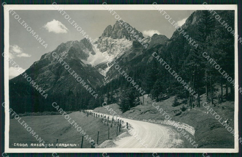 Bolzano Dobbiaco Carbonin Croda Rossa Foto cartolina MT1290 – fronte