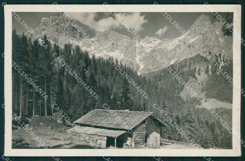 Trento San Martino di Castrozza Sass Maor Foto cartolina MT1295 – fronte
