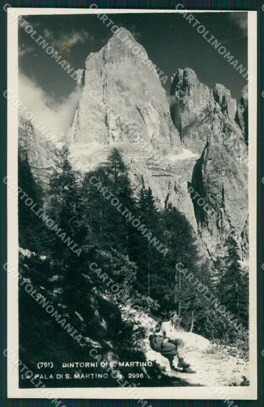 Trento San Martino di Castrozza La Pala di Foto cartolina MT1296 – fronte