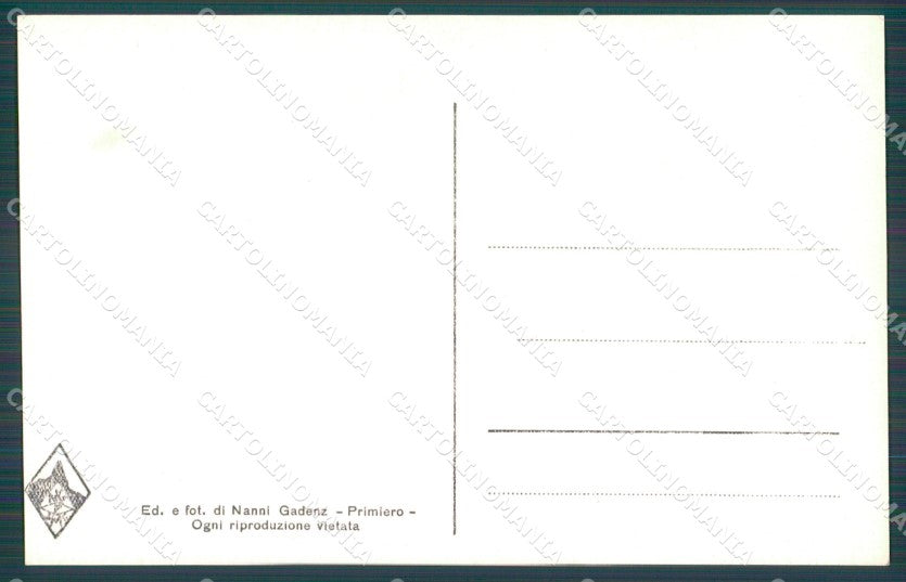 Trento San Martino di Castrozza La Pala di Foto cartolina MT1296 – retro
