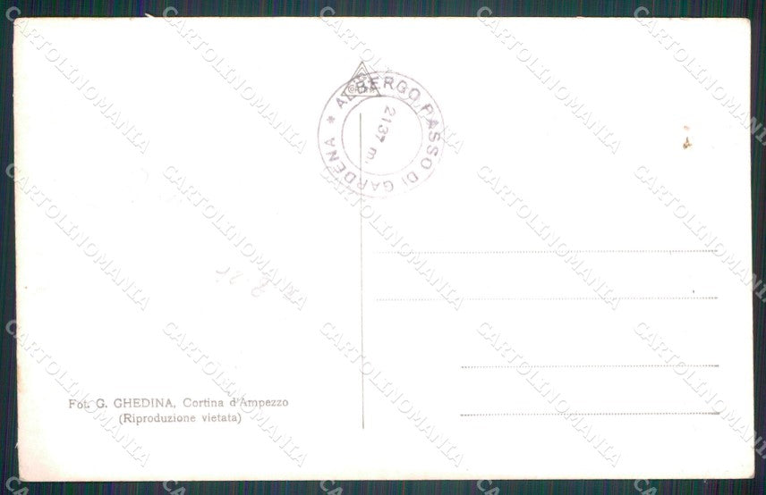 Trento Vigo di Fassa Monumento Christomannos Foto cartolina MT1298 – retro
