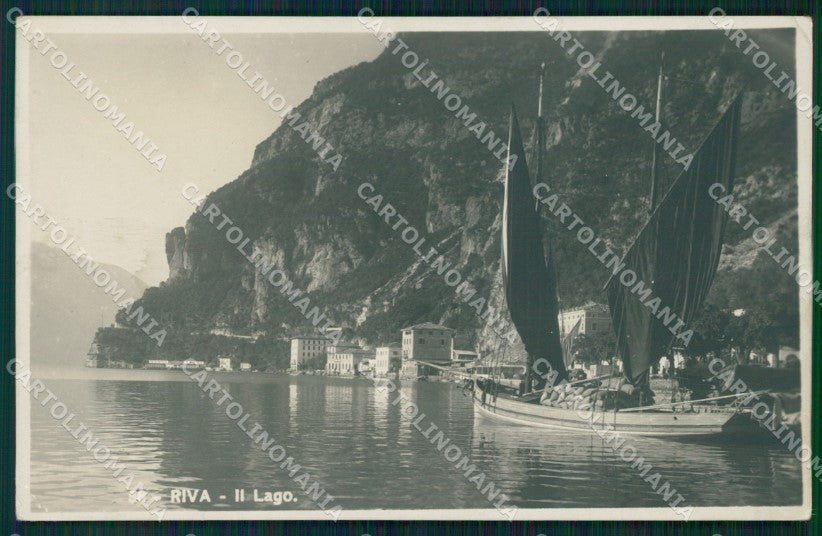 Trento Riva del Garda Lago di Barca PIEGHINA Foto cartolina MT1323 – fronte
