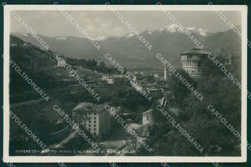 Trento Rovereto Monte Baldo Foto cartolina MT1333 – fronte