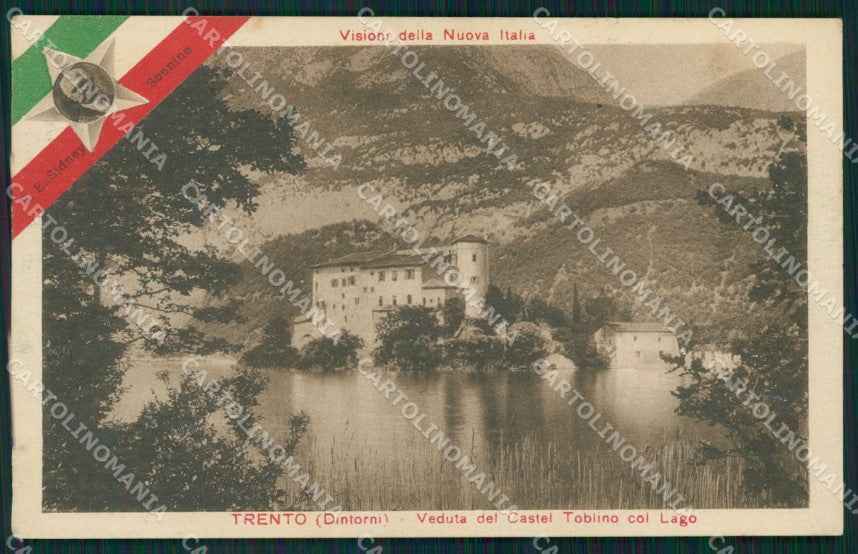 Trento Calavino Castel Toblino Lago di cartolina MT1339 – fronte