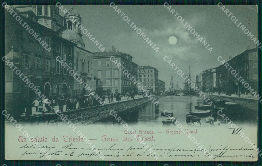 Triste città Chiaro di Luna cartolina MT1346 – fronte