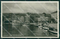 Trieste città Riva Tre Novembre Barche Foto cartolina MT1349 – fronte