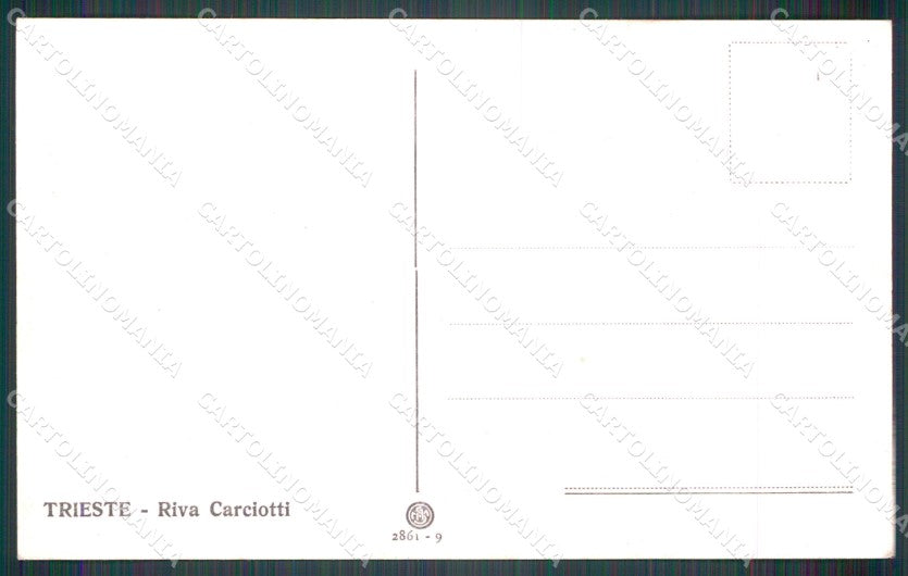 Trieste città Riva Carciotti Foto cartolina MT1353 – retro