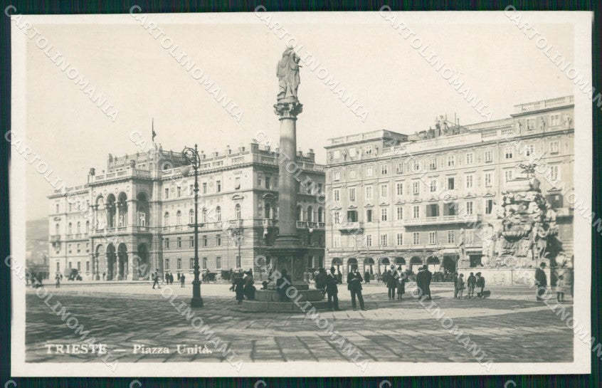 Trieste città Piazza Unità Foto cartolina MT1355 – fronte