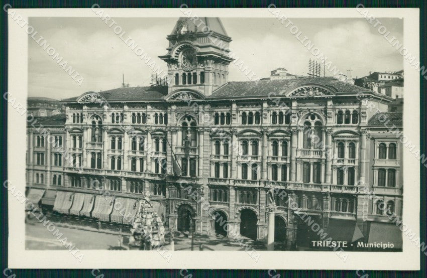 Trieste città Municipio Foto cartolina MT1361 – fronte