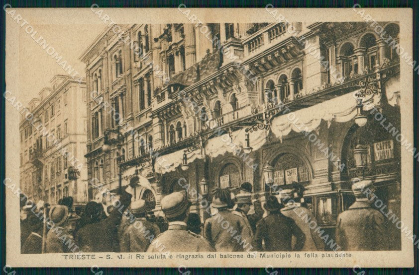Trieste città Municipio Savoia cartolina MT1362 – fronte