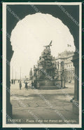 Trieste città Piazza Unità Portici Municipio Foto cartolina MT1370 – fronte