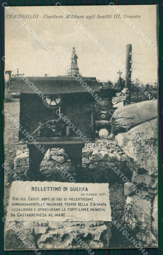 Gorizia Fogliano Redipuglia Cimitero Militare di cartolina MT1395 – fronte