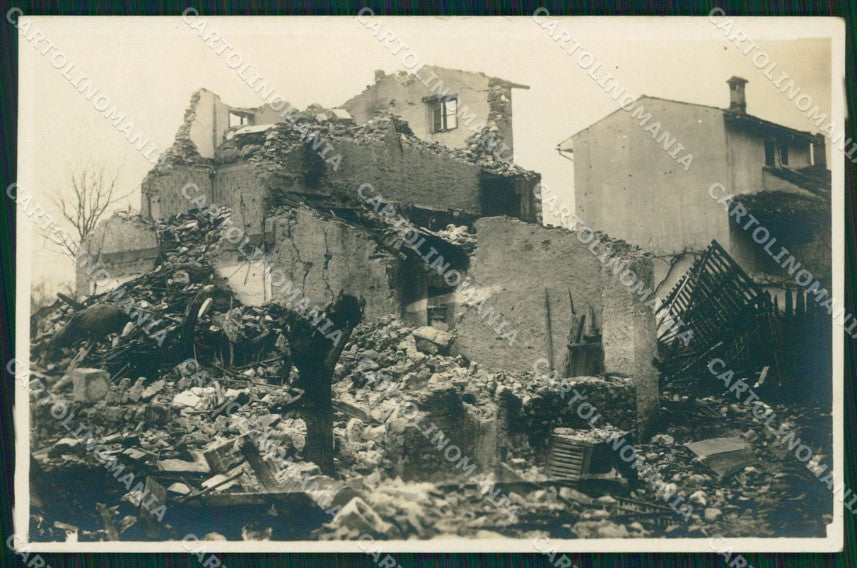 Gorizia Fogliano Redipuglia Polazzo Rovine di Guerra Foto cartolina MT1397 – fronte