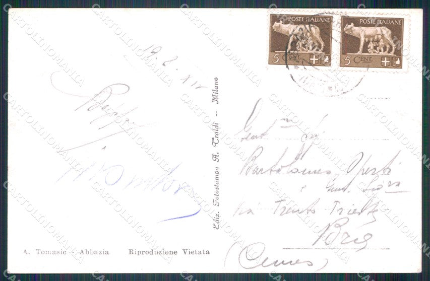 Croazia Abbazia Foto cartolina MT1407 – retro