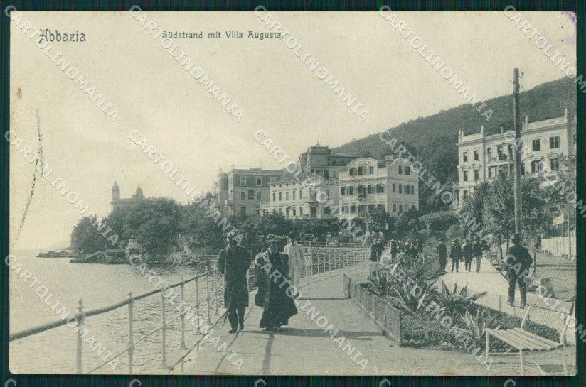 Croazia Abbazia Villa Augusta cartolina MT1410 – fronte