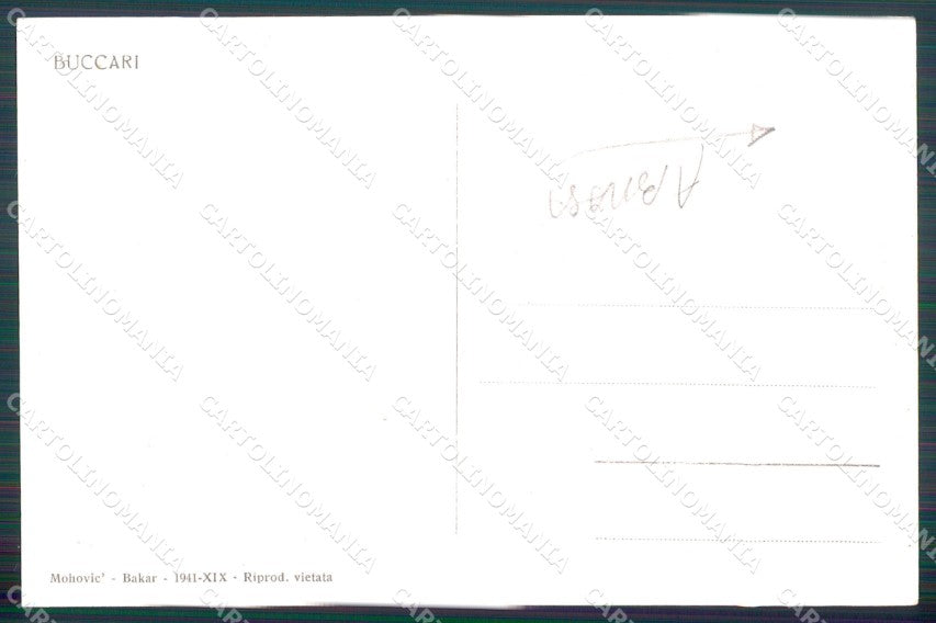 Croazia Bakar Buccari Veliero ABRASA Foto cartolina MT1418 – retro