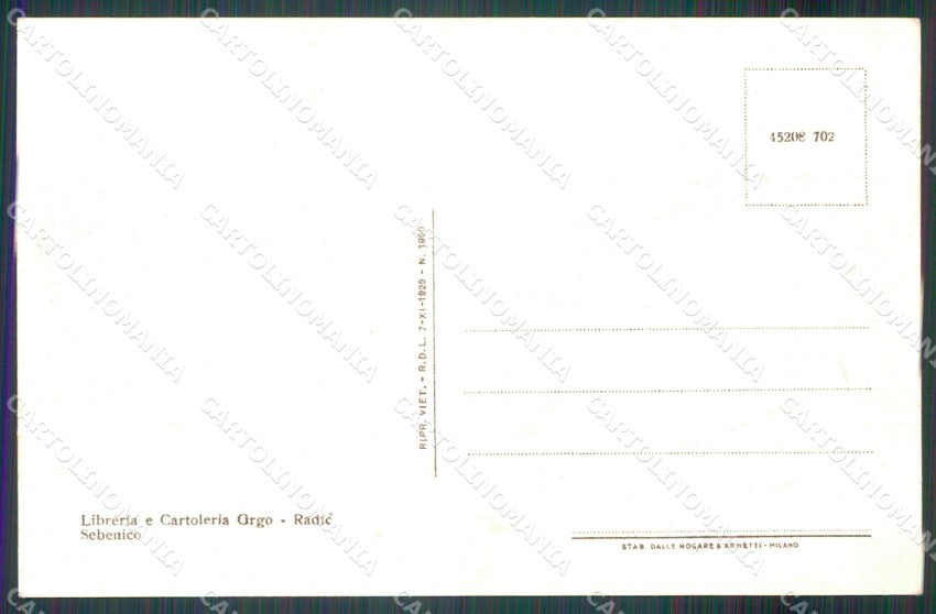 Croazia Sebenico Sibenik cartolina MT1445 – retro