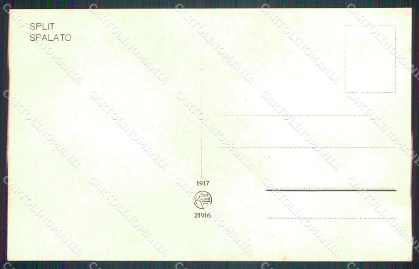 Croazia Spalato Split Foto cartolina MT1447 – retro