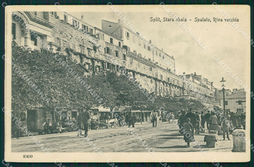 Croazia Spalato Split Riva Vecchia cartolina MT1451 – fronte