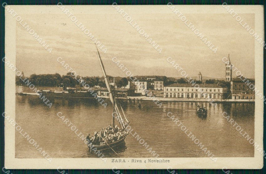 Croazia Zara Barca cartolina MT1454 – fronte