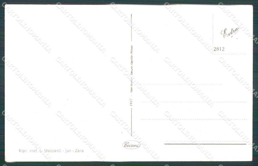 Croazia Dalmazia Costumi cartolina MT1459 – retro