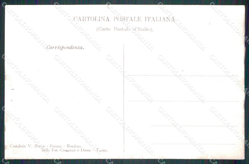 Ferrara città Piazza della Pace Castello Estense cartolina MT1461 – retro