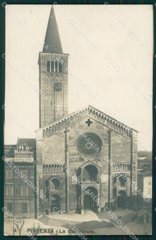 Piacenza città Cattedrale cartolina MT1473 – fronte
